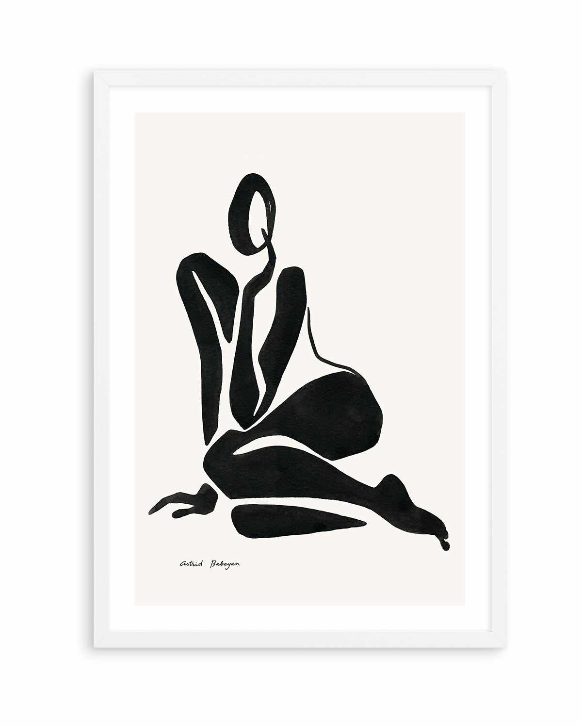 Female Shapes VI in Black I by Astrid Babayan | Art Print