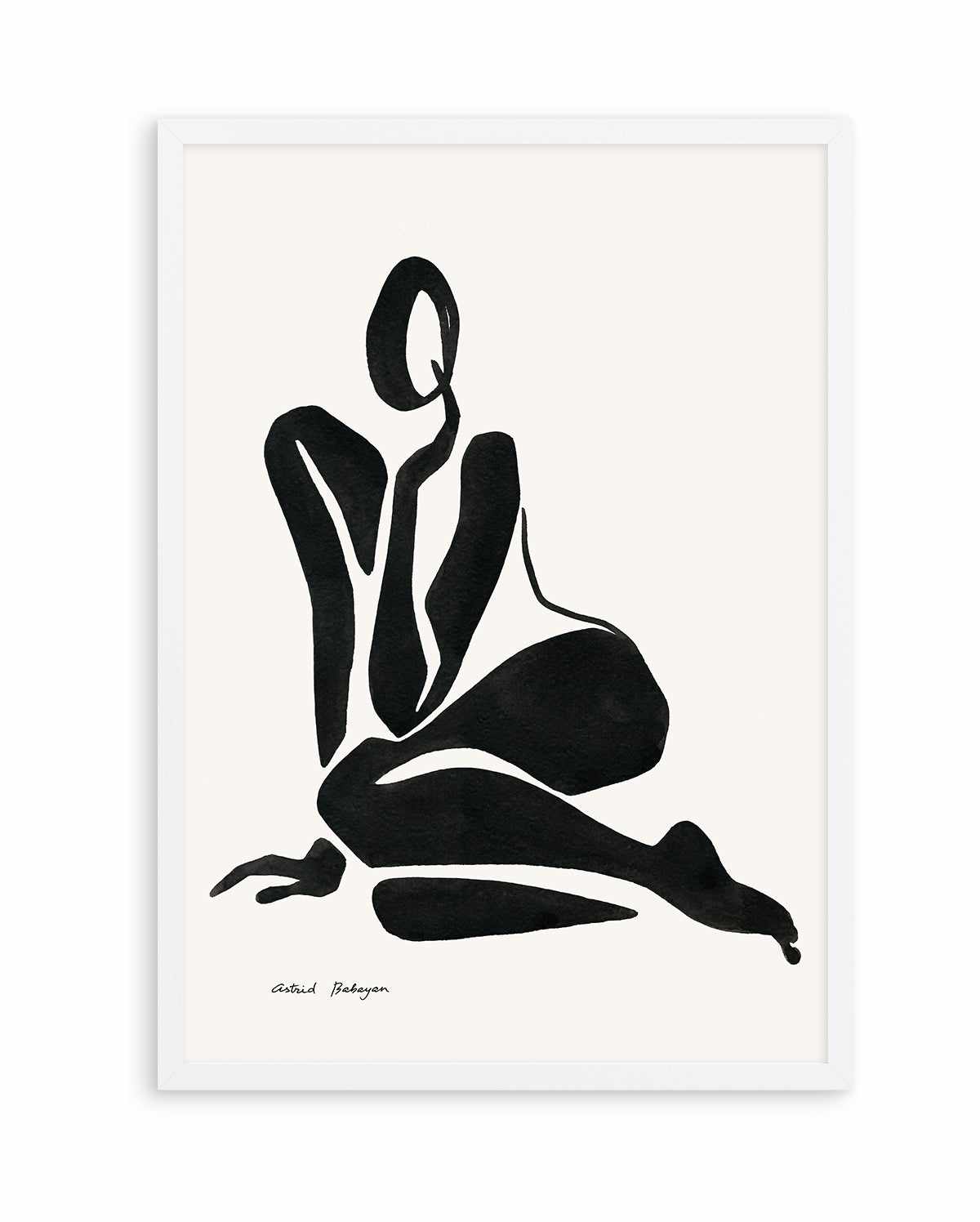 Female Shapes VI in Black I by Astrid Babayan | Art Print