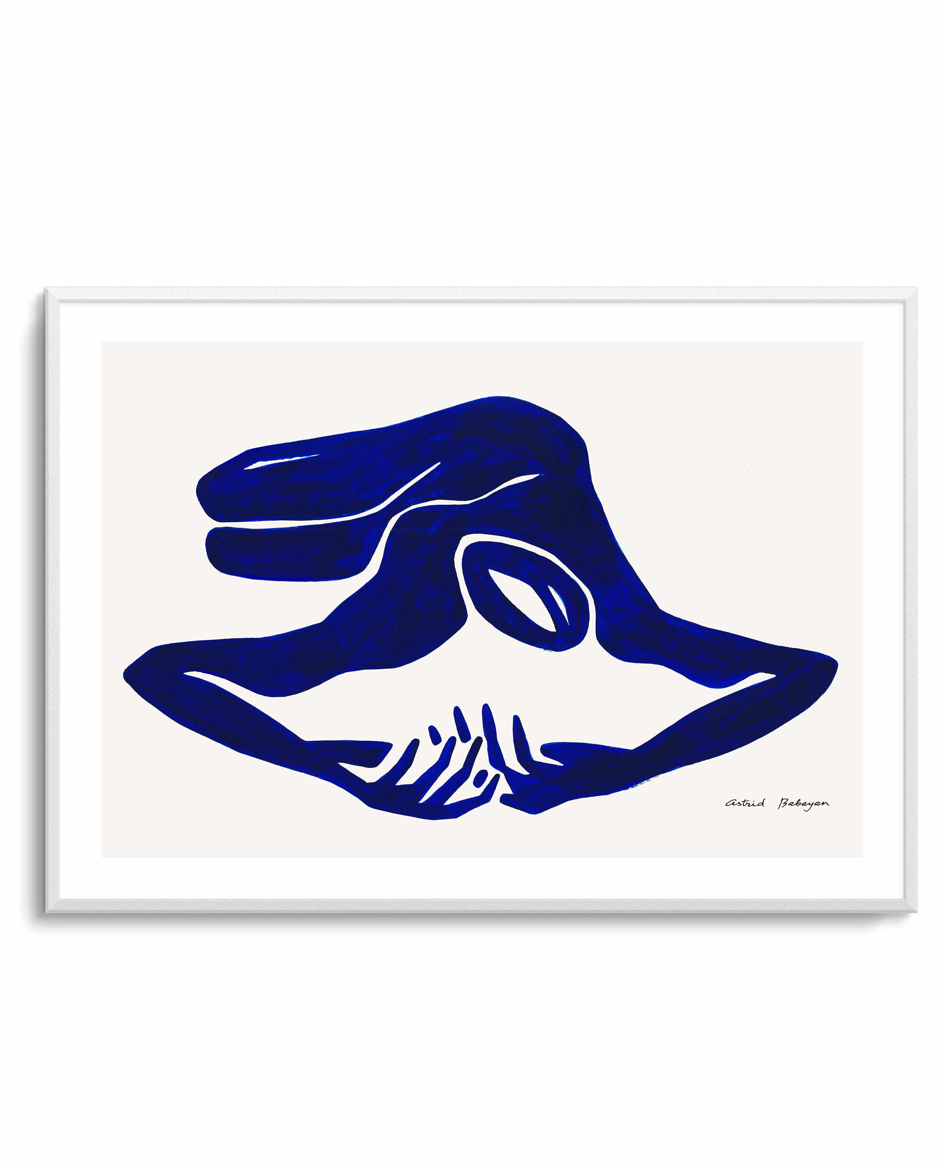 Female Shapes VI in Blue I by Astrid Babayan | Art Print