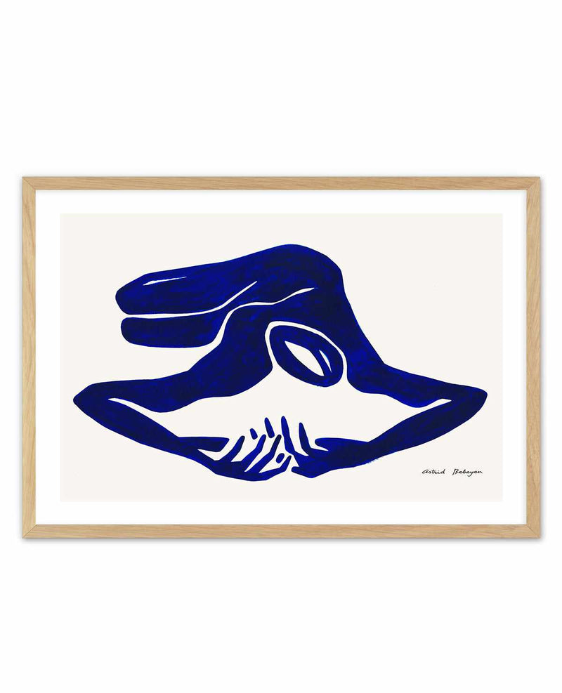 Female Shapes VI in Blue I by Astrid Babayan | Art Print