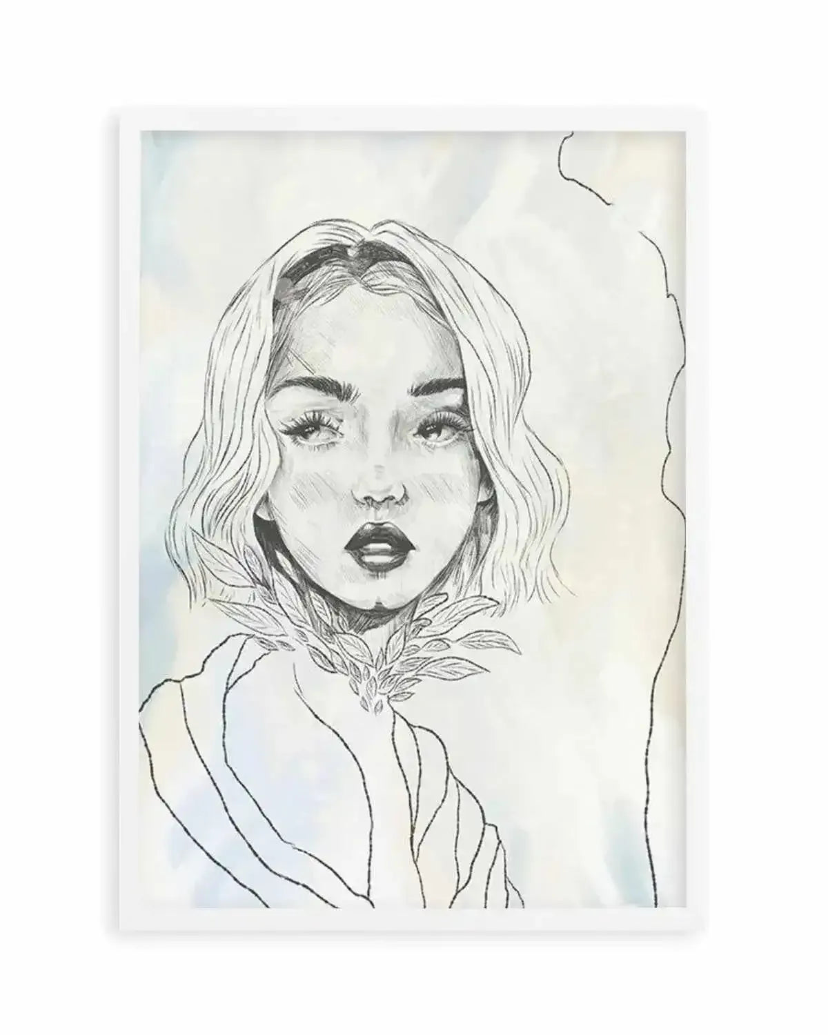 Femme en Lignes I Art Print from Olive et Oriel where you can shop wallpaper and artworks online