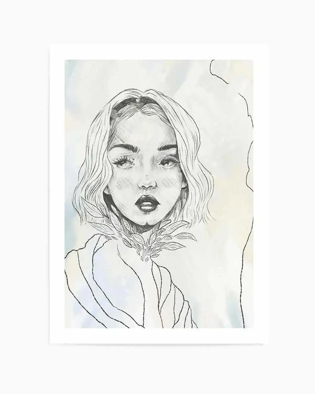 Femme en Lignes I Art Print from Olive et Oriel where you can shop wallpaper and artworks online