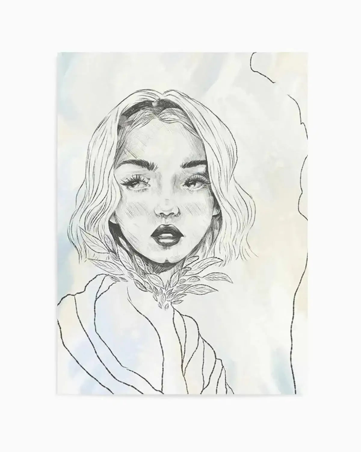 Femme en Lignes I Art Print from Olive et Oriel where you can shop wallpaper and artworks online