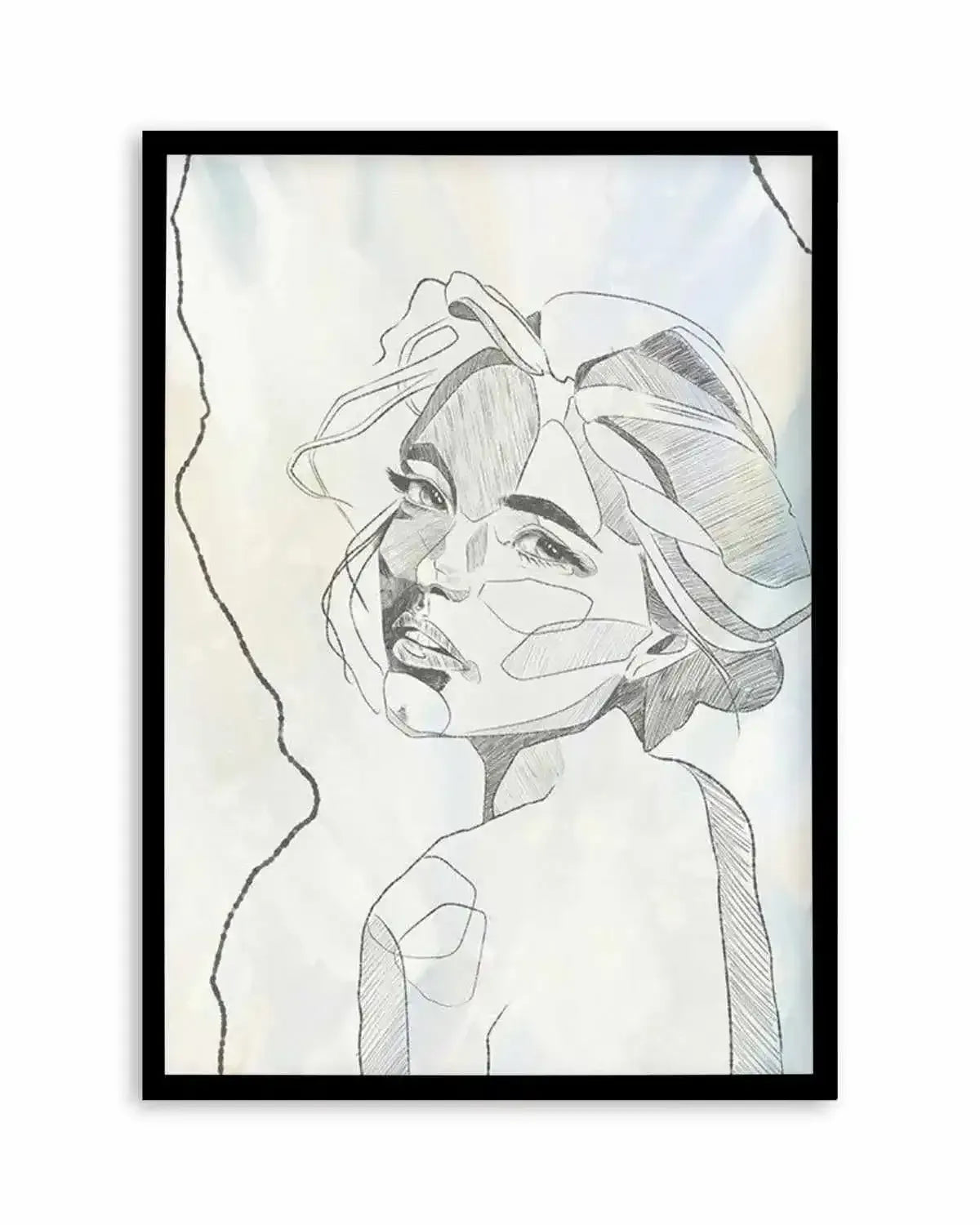 Femme en Lignes II Art Print from Olive et Oriel where you can shop wallpaper and artworks online