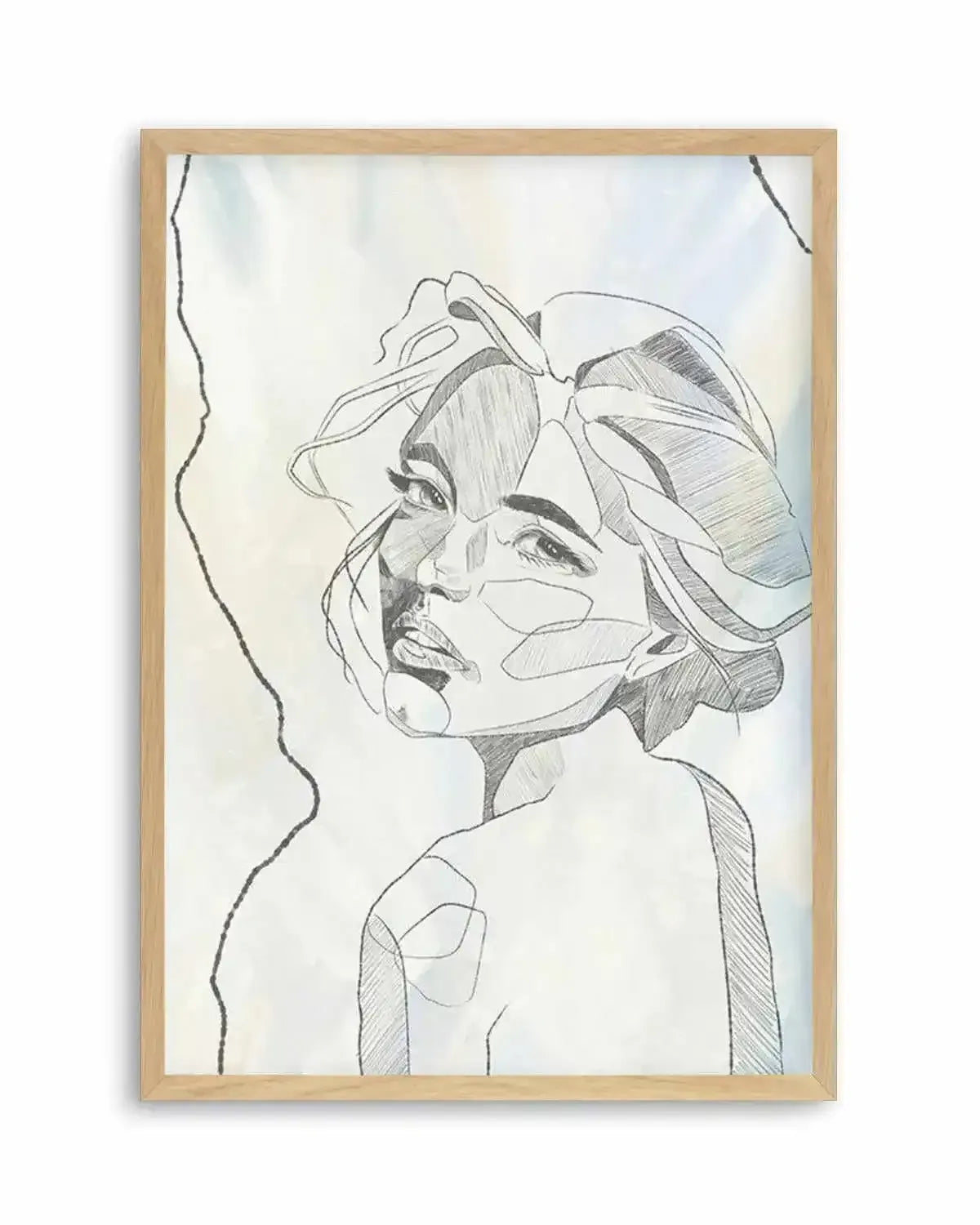 Femme en Lignes II Art Print from Olive et Oriel where you can shop wallpaper and artworks online