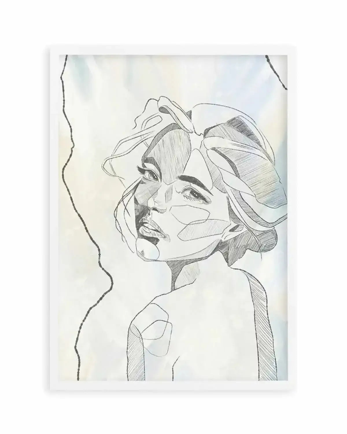 Femme en Lignes II Art Print from Olive et Oriel where you can shop wallpaper and artworks online