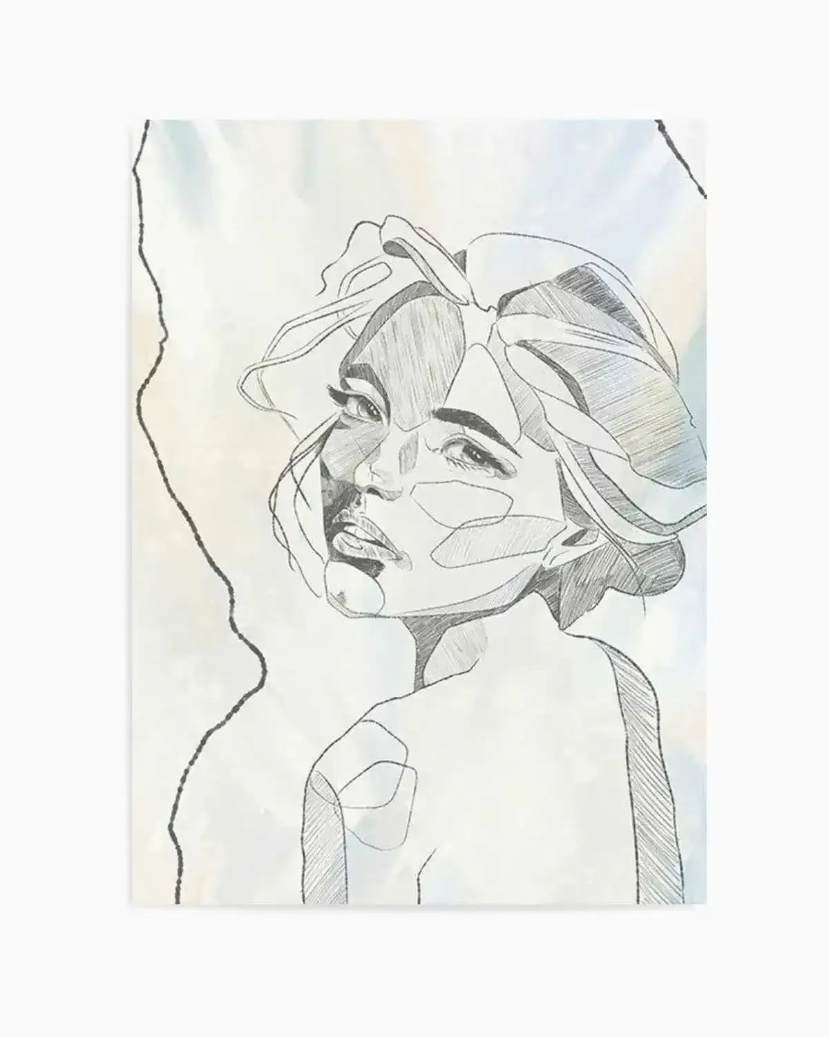 Femme en Lignes II Art Print from Olive et Oriel where you can shop wallpaper and artworks online