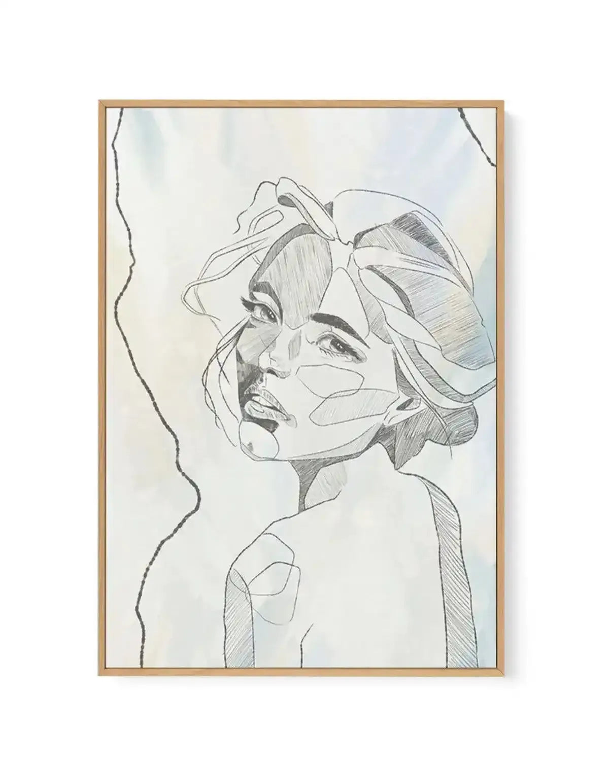 Femme en Lignes II | Framed Canvas-CANVAS-You can shop wall art online with Olive et Oriel for everything from abstract art to fun kids wall art. Our beautiful modern art prints and canvas art are available from large canvas prints to wall art paintings and our proudly Australian artwork collection offers only the highest quality framed large wall art and canvas art Australia - You can buy fashion photography prints or Hampton print posters and paintings on canvas from Olive et Oriel and have th