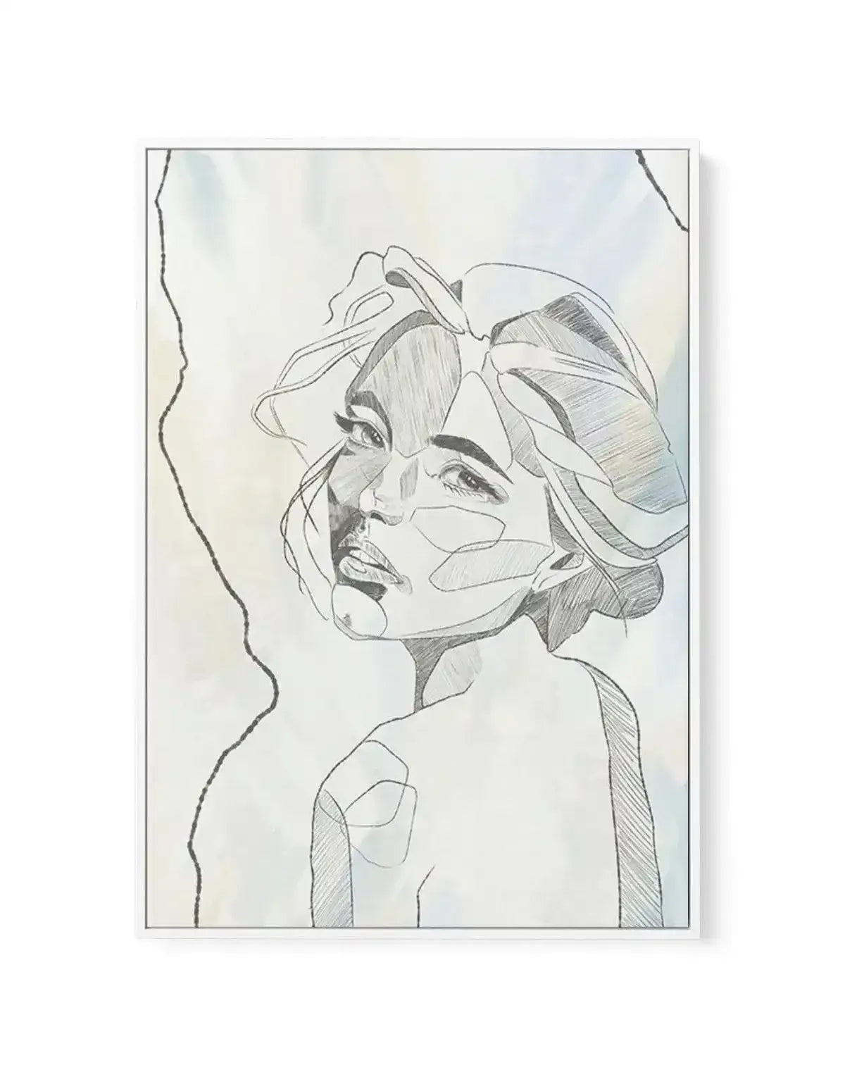 Femme en Lignes II | Framed Canvas-CANVAS-You can shop wall art online with Olive et Oriel for everything from abstract art to fun kids wall art. Our beautiful modern art prints and canvas art are available from large canvas prints to wall art paintings and our proudly Australian artwork collection offers only the highest quality framed large wall art and canvas art Australia - You can buy fashion photography prints or Hampton print posters and paintings on canvas from Olive et Oriel and have th