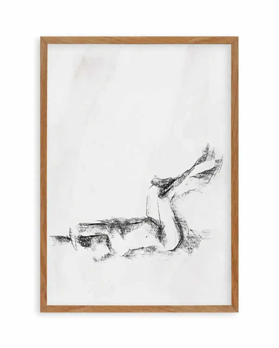 Femme in Charcoal I Art Print from Olive et Oriel where you can shop wallpaper and artworks online