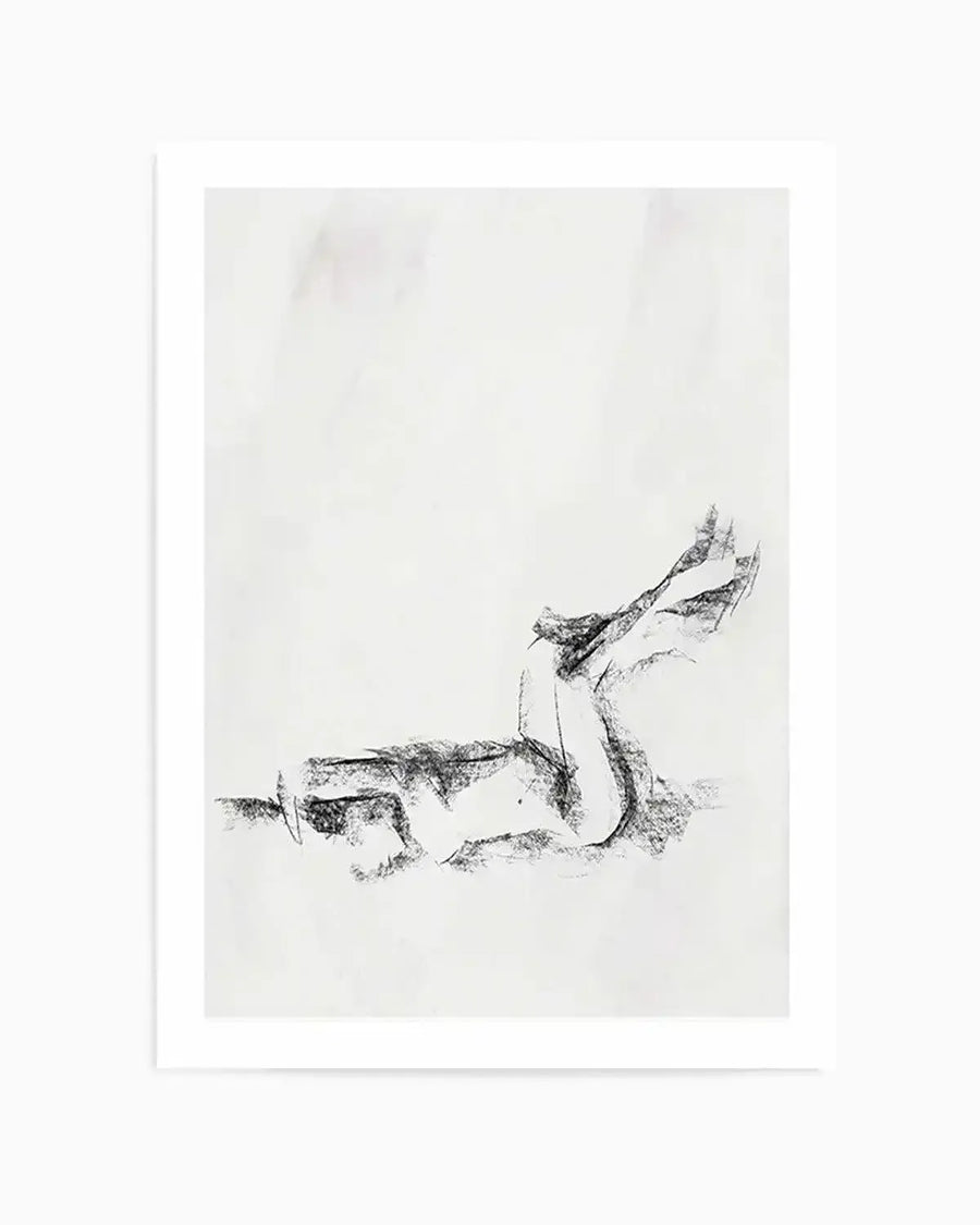 Femme in Charcoal I Art Print from Olive et Oriel where you can shop wallpaper and artworks online