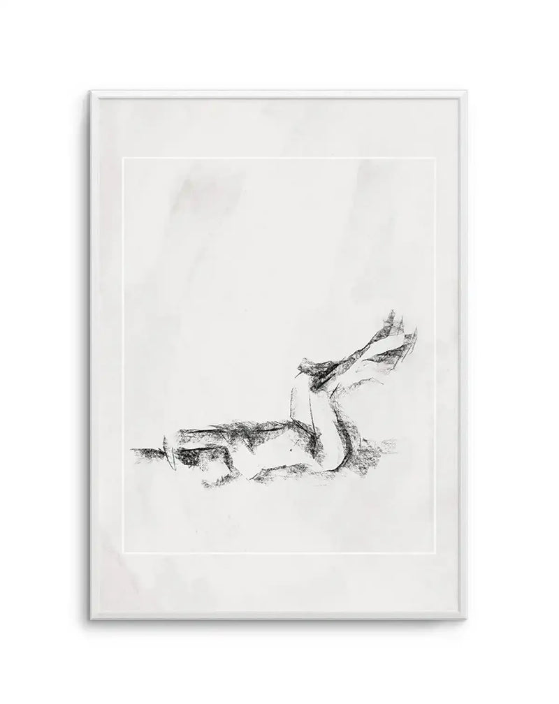 Femme in Charcoal I Art Print-PRINT-Olive et Oriel-Olive et Oriel-Buy-Australian-Art-Prints-Online-with-Olive-et-Oriel-Your-Artwork-Specialists-Austrailia-Decorate-With-Coastal-Photo-Wall-Art-Prints-From-Our-Beach-House-Artwork-Collection-Fine-Poster-and-Framed-Artwork