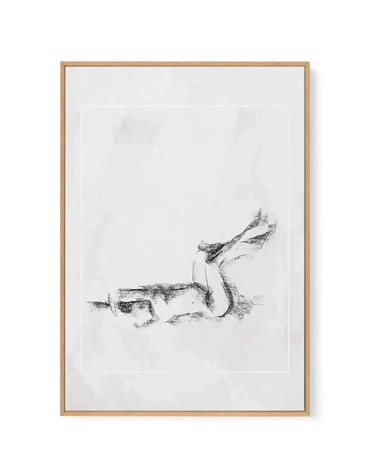 Femme in Charcoal I | Framed Canvas Art Print from Olive et Oriel where you can shop wallpaper and artworks online