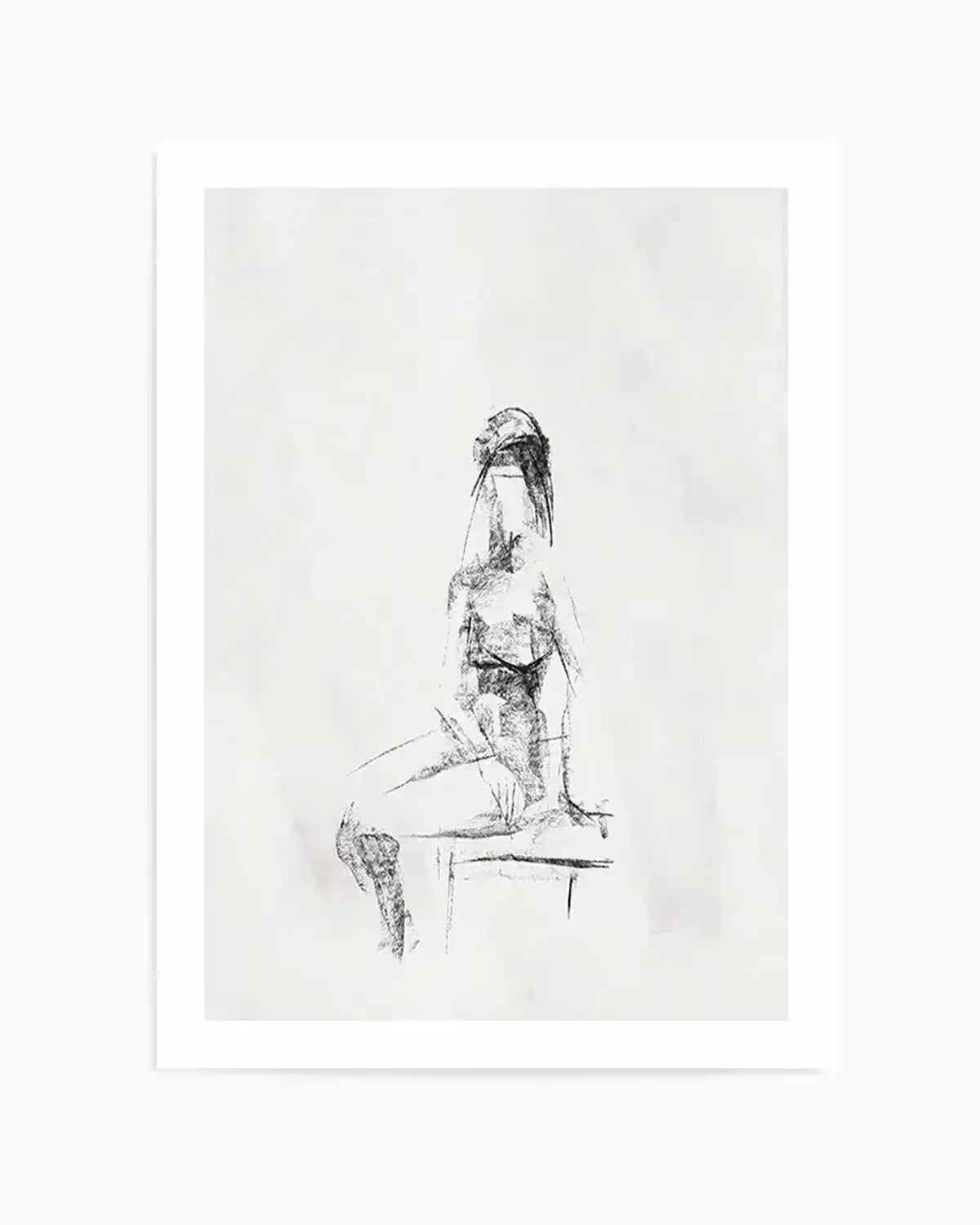 Femme in Charcoal II Art Print from Olive et Oriel where you can shop wallpaper and artworks online