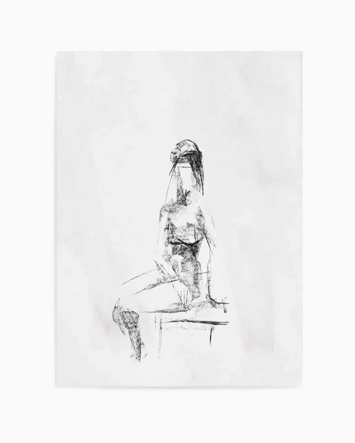 Femme in Charcoal II Art Print from Olive et Oriel where you can shop wallpaper and artworks online