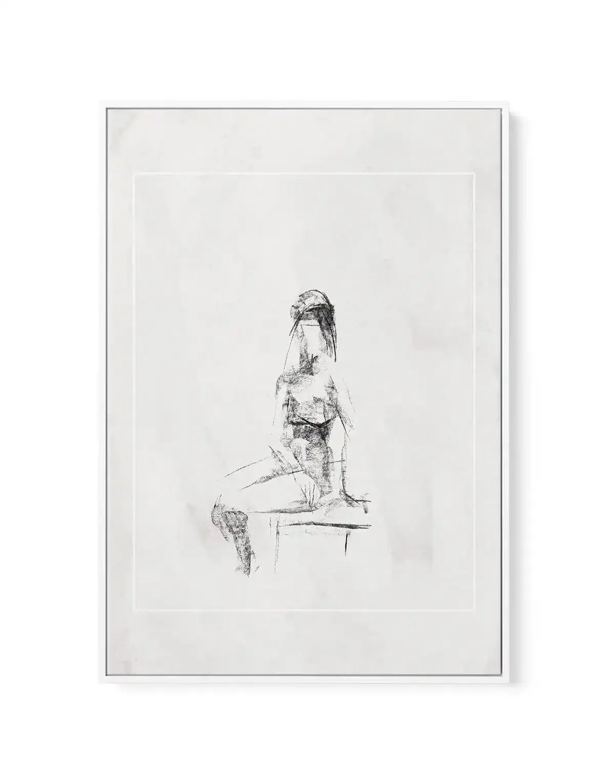 Femme in Charcoal II | Framed Canvas-CANVAS-You can shop wall art online with Olive et Oriel for everything from abstract art to fun kids wall art. Our beautiful modern art prints and canvas art are available from large canvas prints to wall art paintings and our proudly Australian artwork collection offers only the highest quality framed large wall art and canvas art Australia - You can buy fashion photography prints or Hampton print posters and paintings on canvas from Olive et Oriel and have 