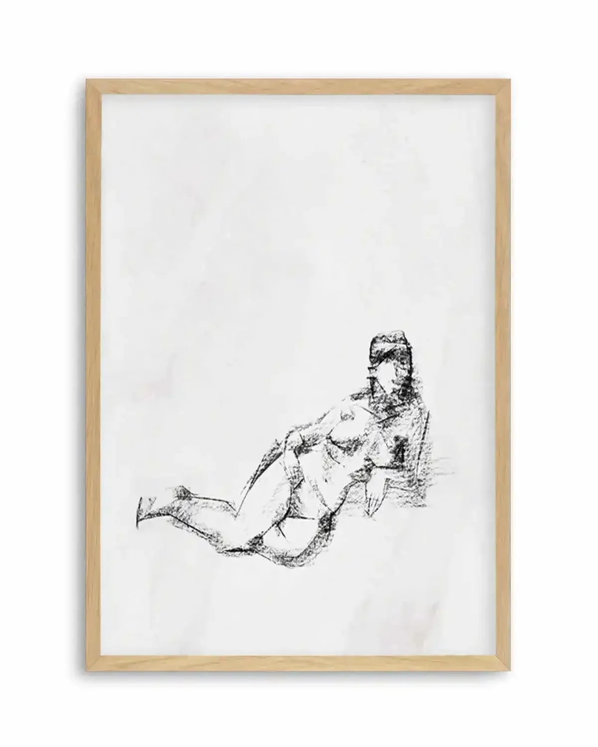 Femme in Charcoal III Art Print from Olive et Oriel where you can shop wallpaper and artworks online