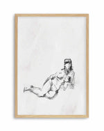 Femme in Charcoal III Art Print