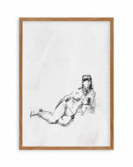 Femme in Charcoal III Art Print