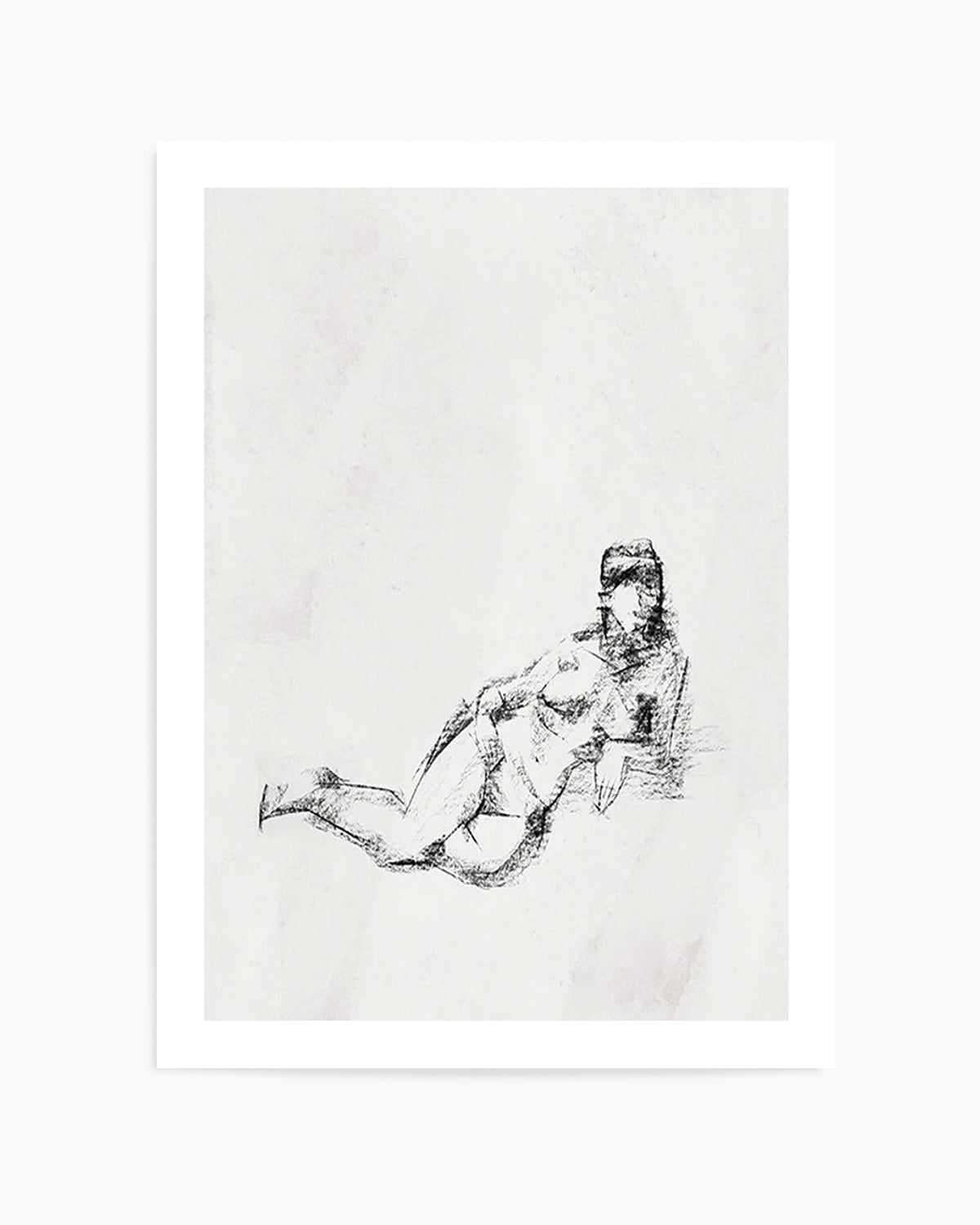 Femme in Charcoal III Art Print