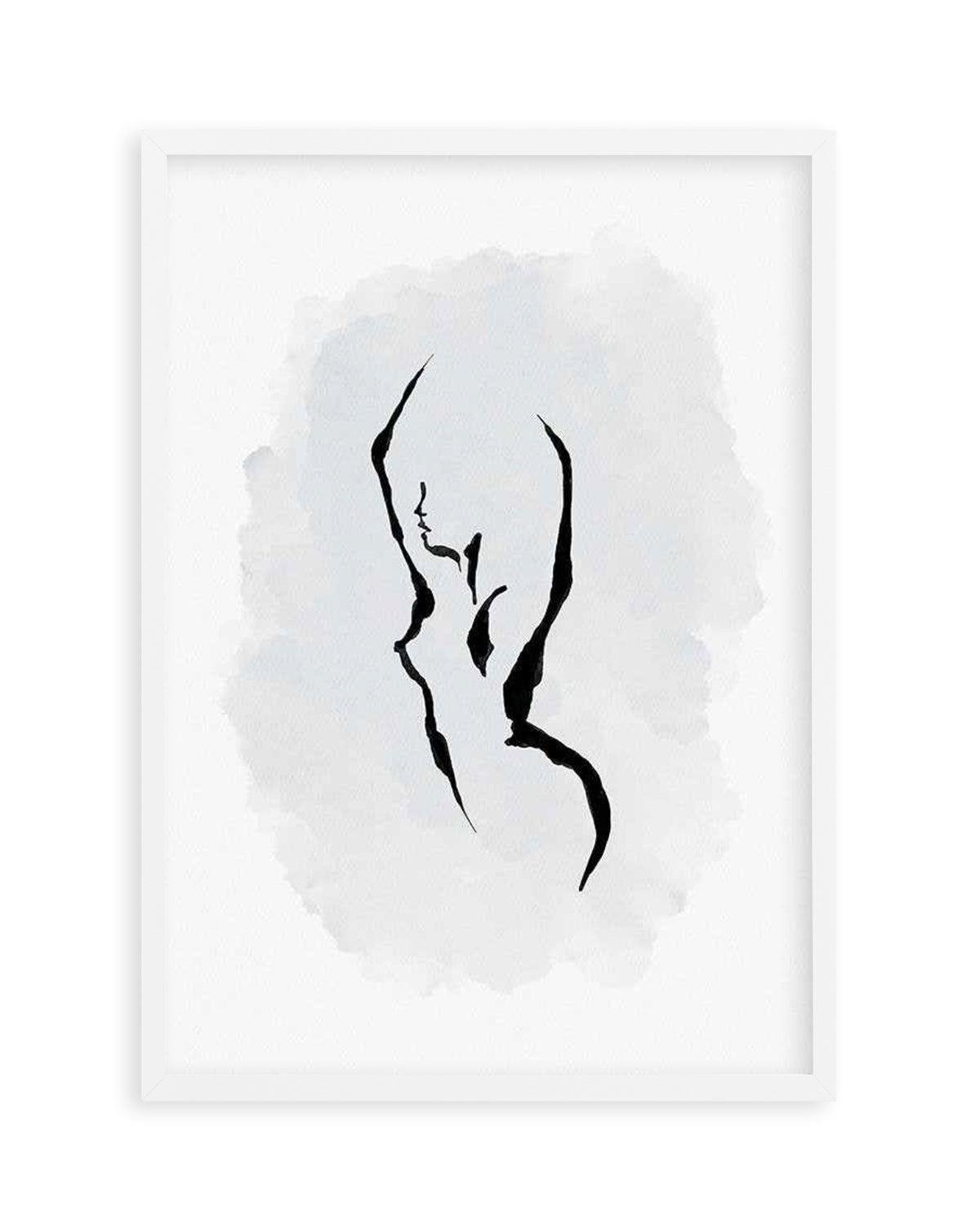 Femme in Periwinkle Blue Art Print