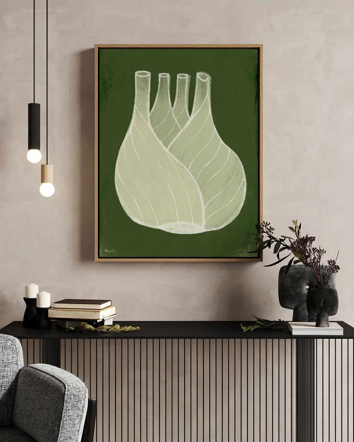 Fennel by Marco Marella | Framed Canvas Art Print from Olive et Oriel where you can shop wallpaper and artworks online