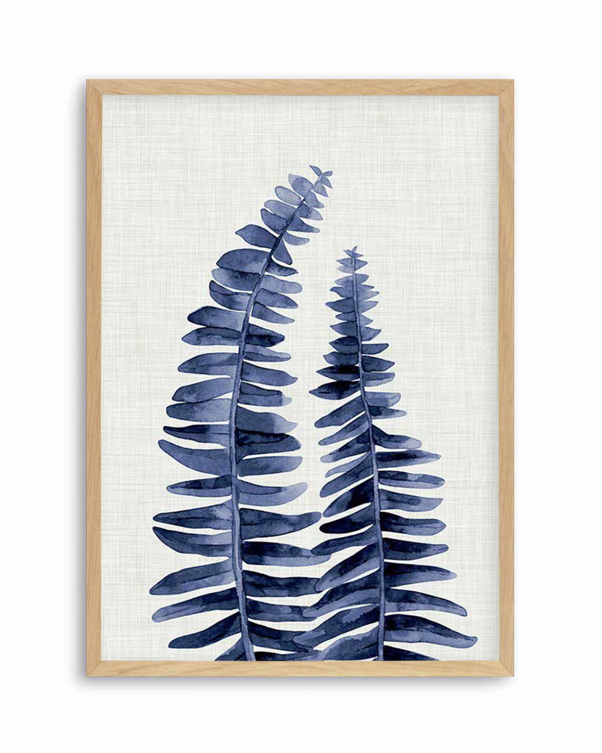 Fern | Navy Art Print