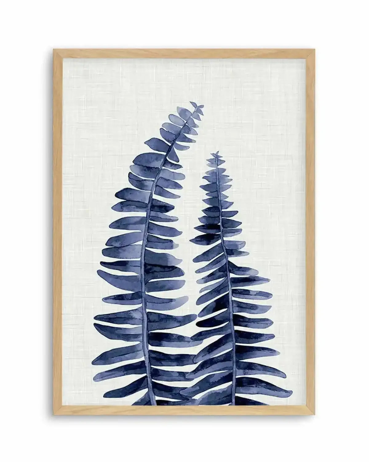 Fern | Navy Art Print from Olive et Oriel where you can shop wallpaper and artworks online