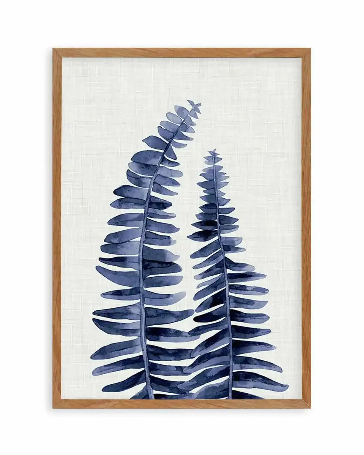 Fern | Navy Art Print from Olive et Oriel where you can shop wallpaper and artworks online