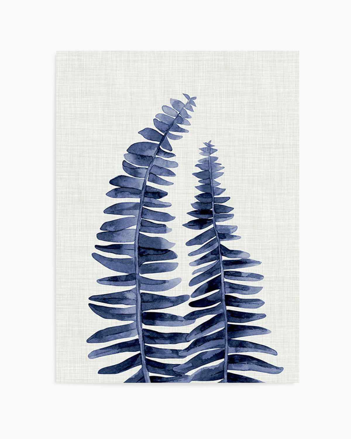 Fern | Navy Art Print