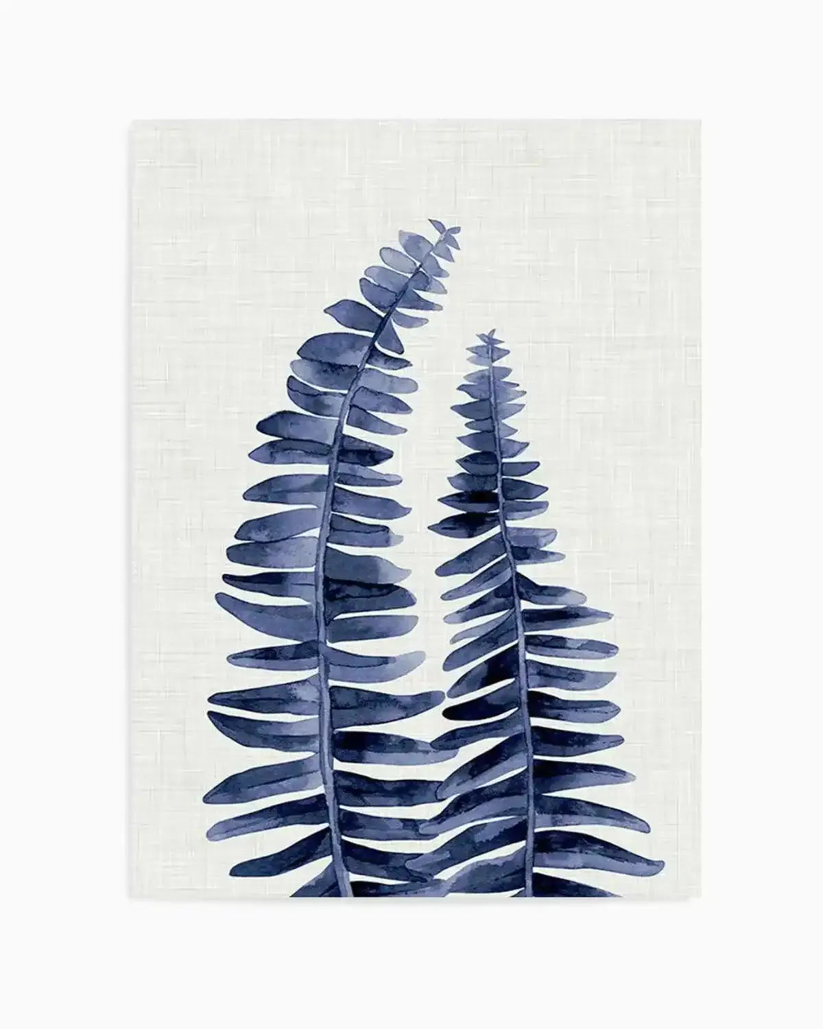 Fern | Navy Art Print from Olive et Oriel where you can shop wallpaper and artworks online