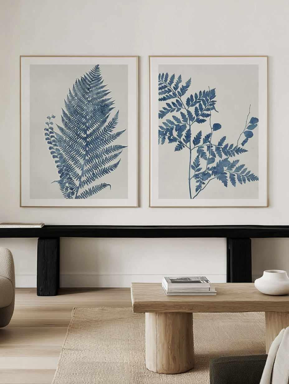 Fern I & II Art Print Set of 2 | Matching Wall Art from Olive et Oriel where you can shop wallpaper and artworks online