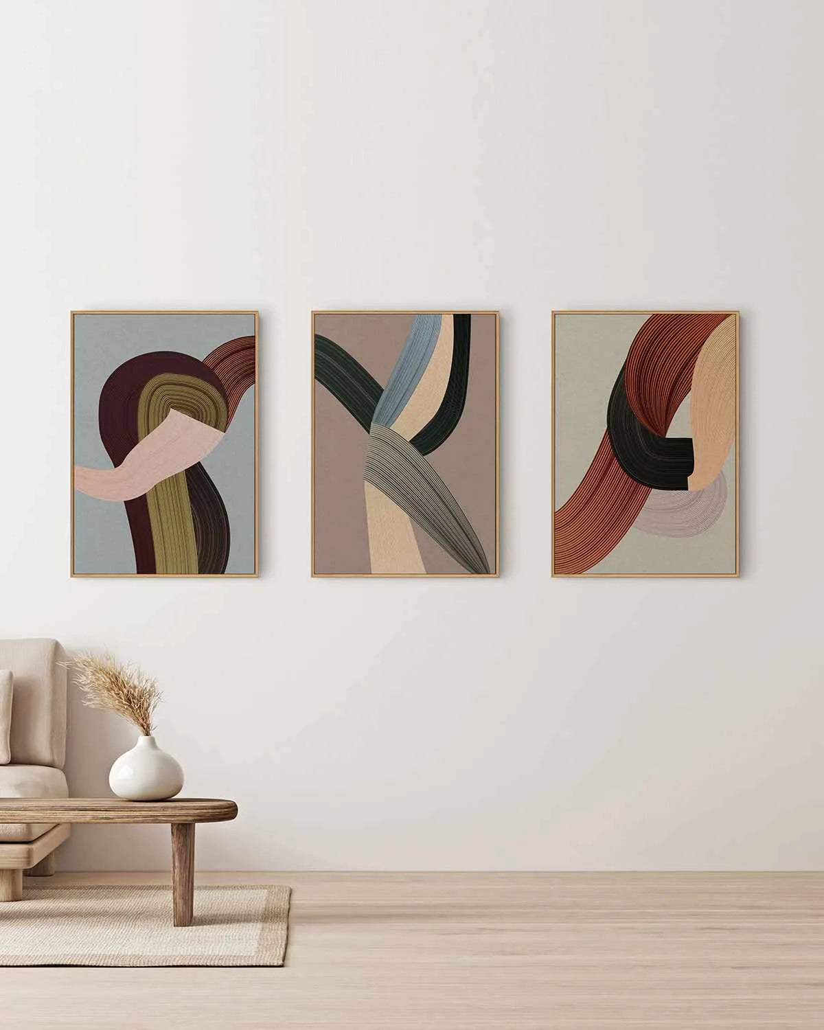 Fibers V by Design Fabrikken | Framed Canvas Art Print from Olive et Oriel where you can shop wallpaper and artworks online