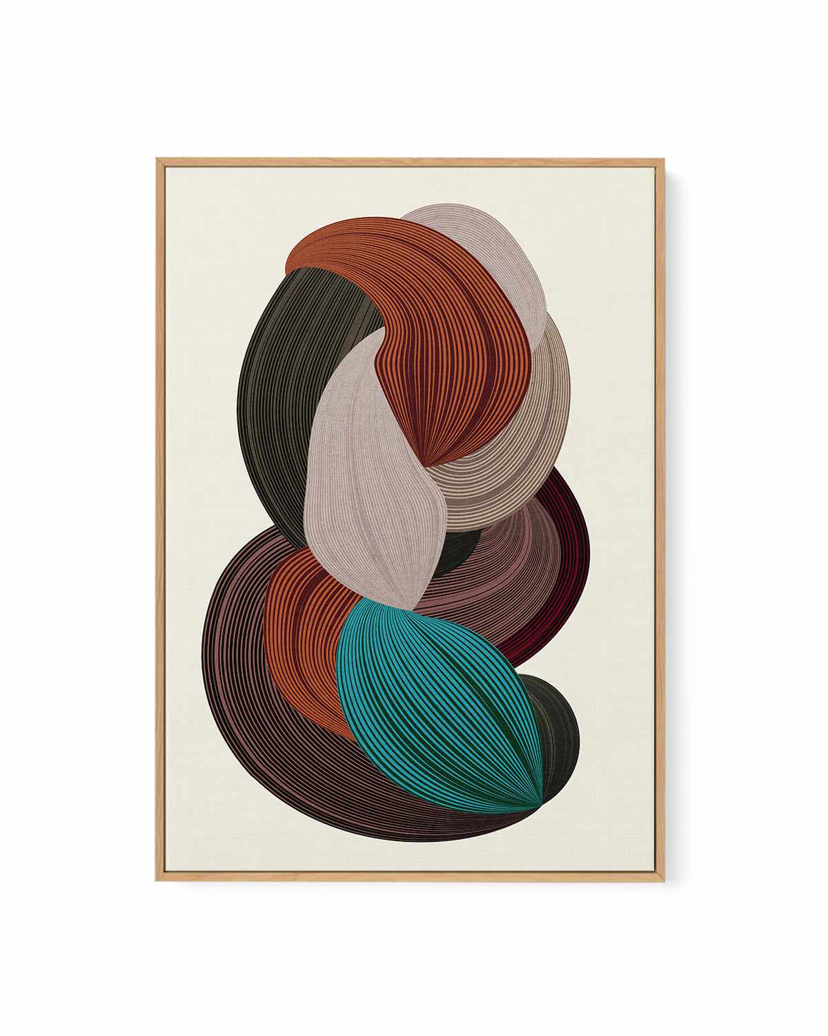 Fibers III by Design Fabrikken | Framed Canvas Art Print