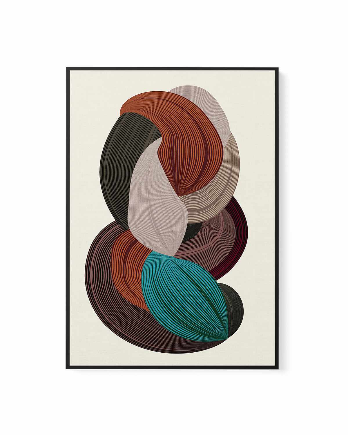 Fibers III by Design Fabrikken | Framed Canvas Art Print