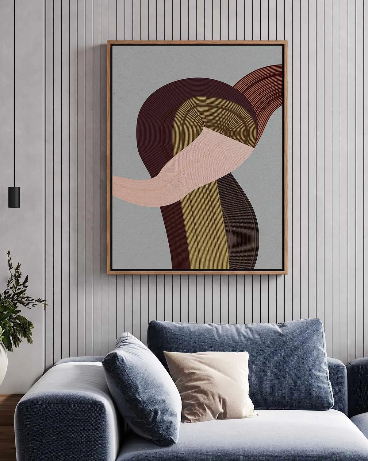Fibers IV by Design Fabrikken | Framed Canvas Art Print from Olive et Oriel where you can shop wallpaper and artworks online