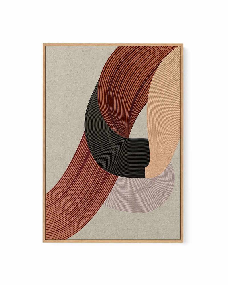 Fibers VI by Design Fabrikken | Framed Canvas Art Print
