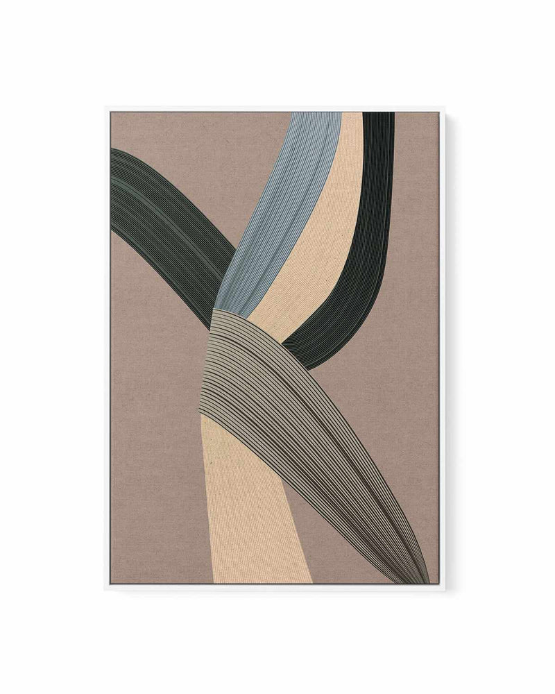 Fibers V by Design Fabrikken | Framed Canvas Art Print