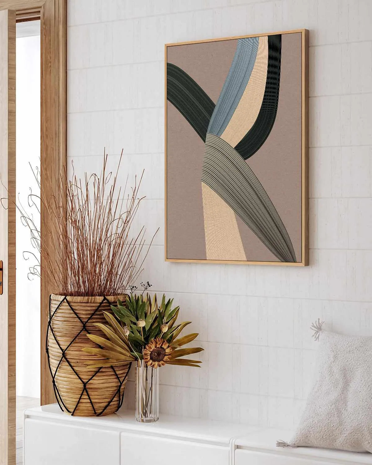 Fibers V by Design Fabrikken | Framed Canvas Art Print from Olive et Oriel where you can shop wallpaper and artworks online