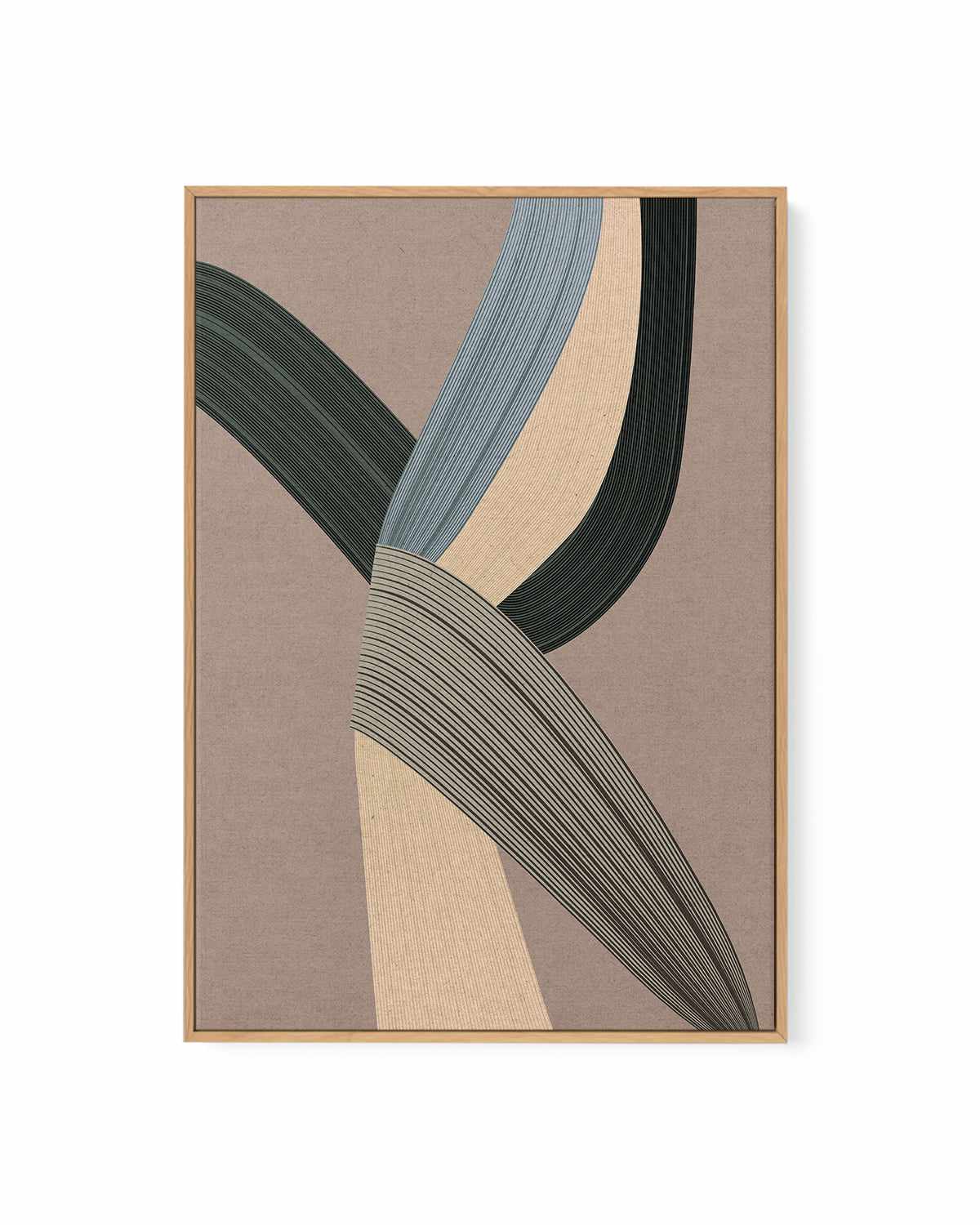 Fibers V by Design Fabrikken | Framed Canvas Art Print