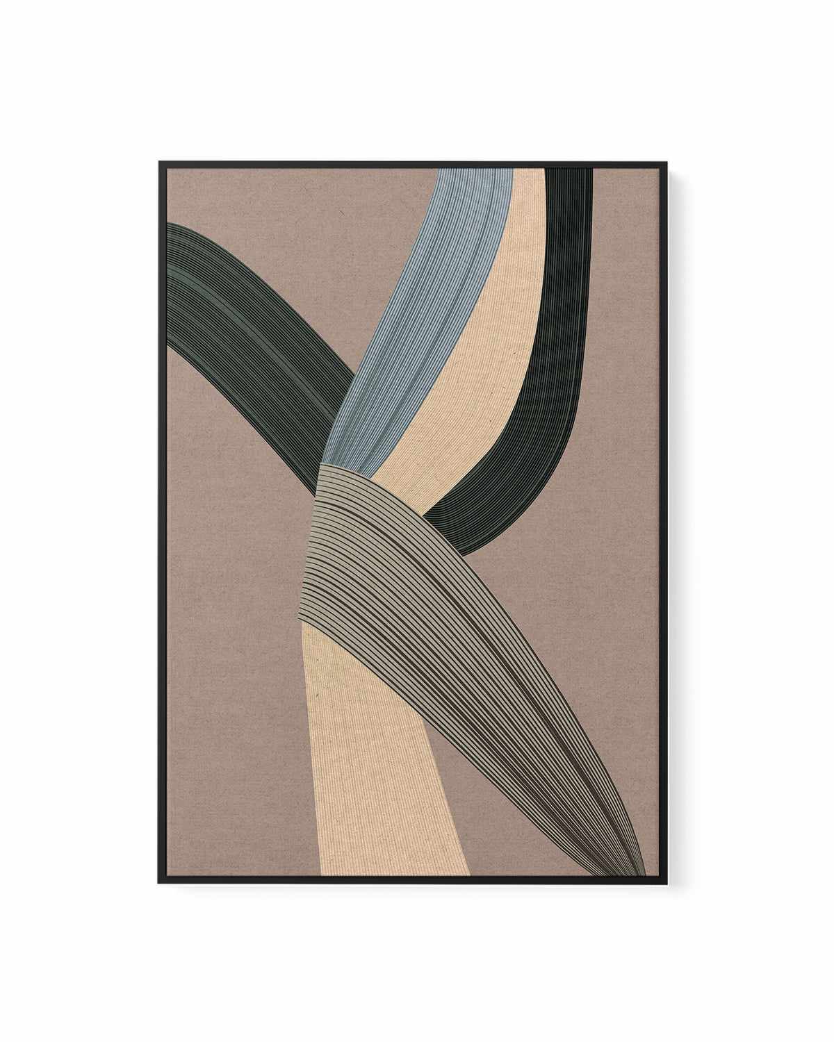 Fibers V by Design Fabrikken | Framed Canvas Art Print