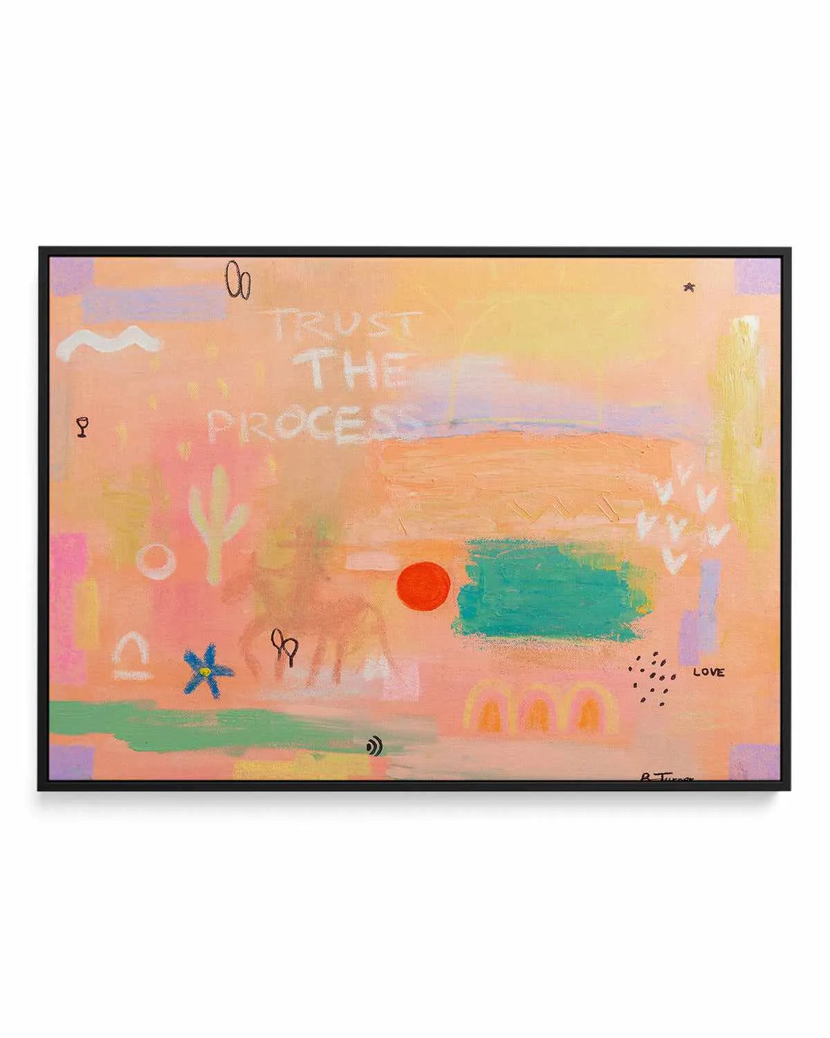 Fidati by Britney Turner | Framed Canvas Art Print from Olive et Oriel where you can shop wallpaper and artworks online