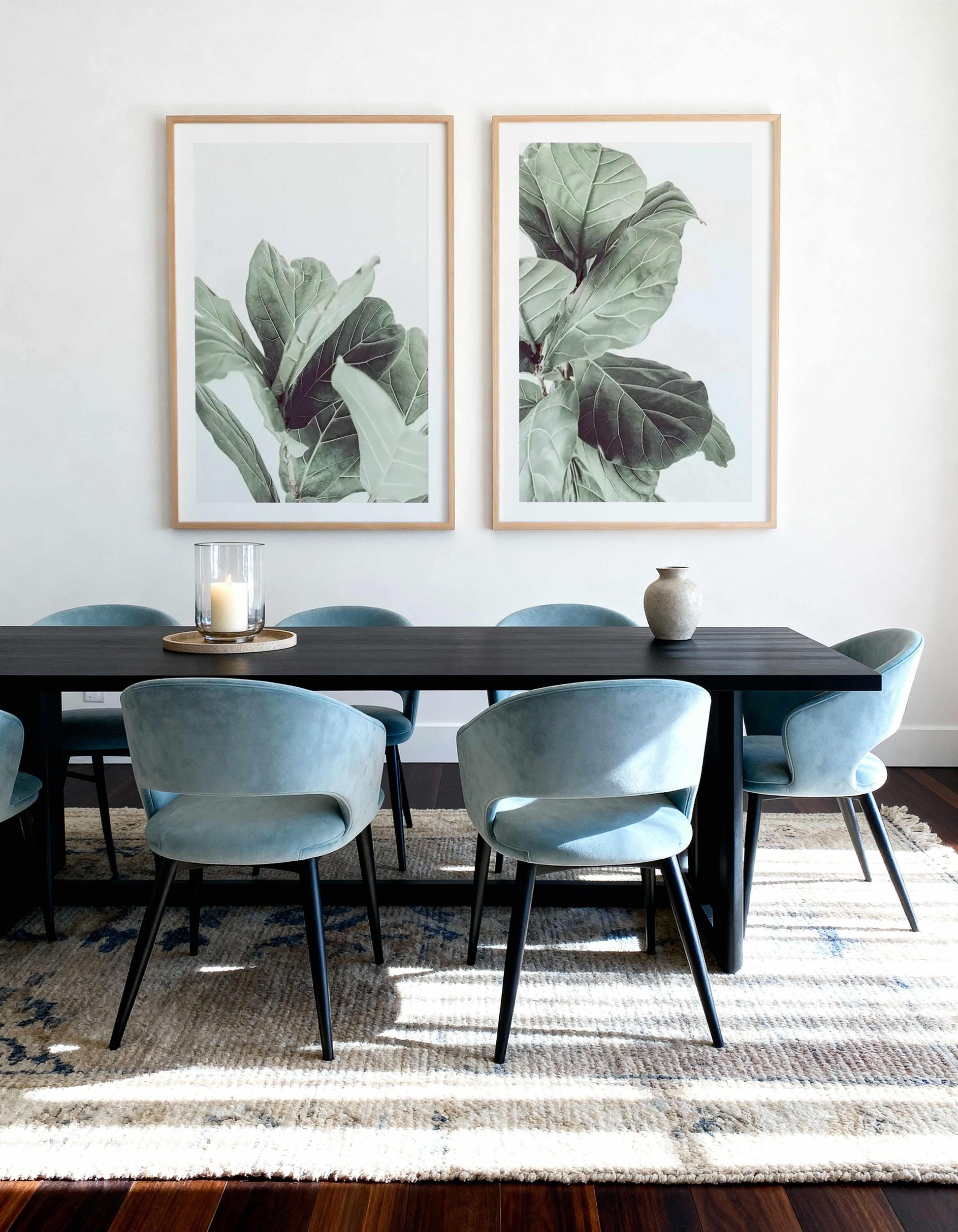 Fiddle Fig II & III Art Print Set of 2 | Matching Wall Art from Olive et Oriel where you can shop wallpaper and artworks online