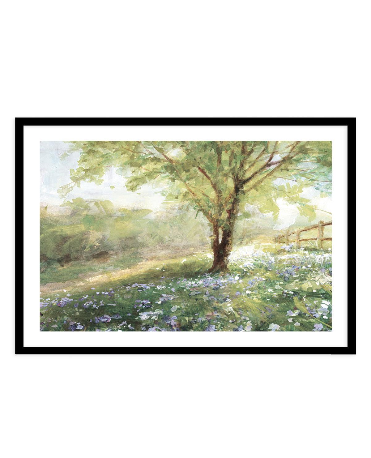 Field Of Bluebells Neutral | Art Print