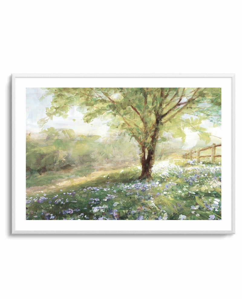 Field Of Bluebells Neutral | Art Print