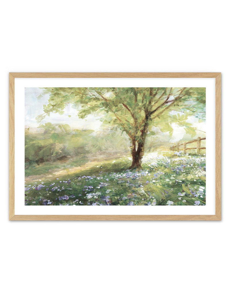 Field Of Bluebells Neutral | Art Print