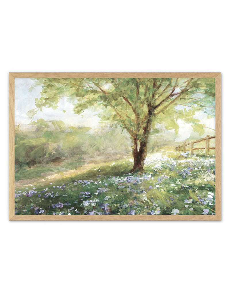 Field Of Bluebells Neutral | Art Print