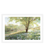 Field Of Bluebells Neutral | Art Print