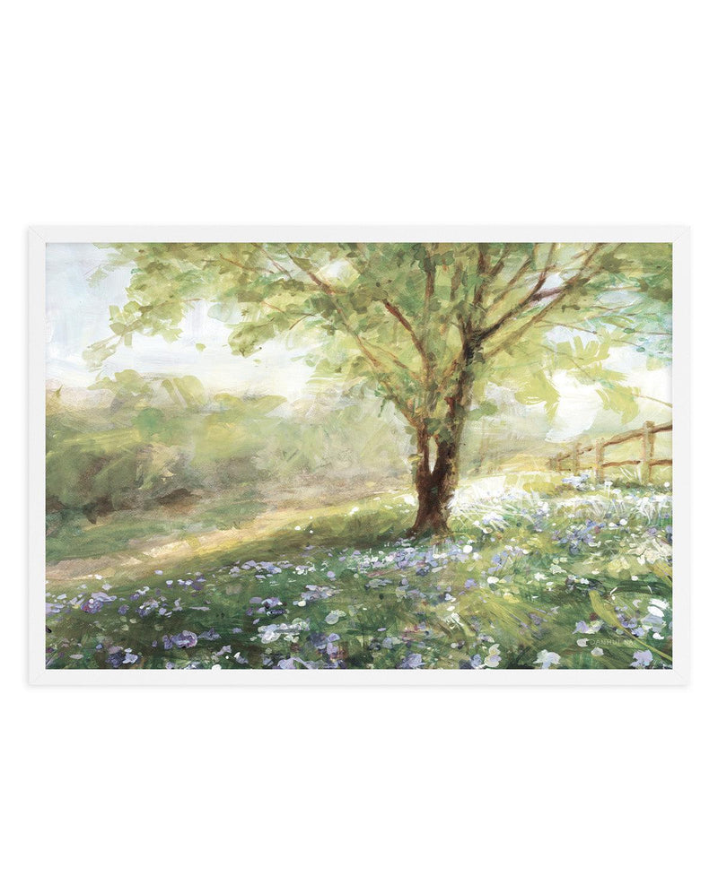 Field Of Bluebells Neutral | Art Print