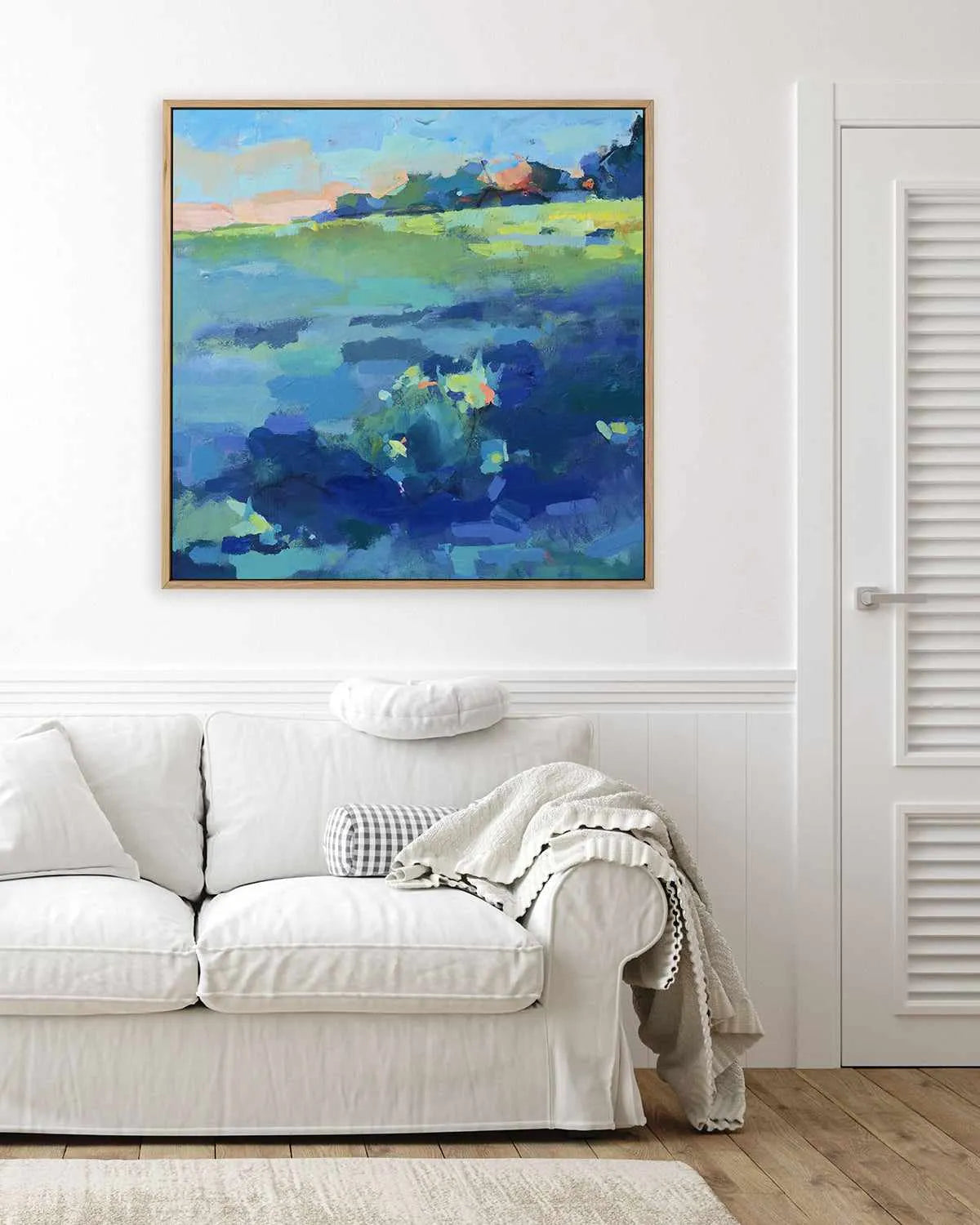 Field by Page Pearson Railsback | Framed Canvas Art Print from Olive et Oriel where you can shop wallpaper and artworks online